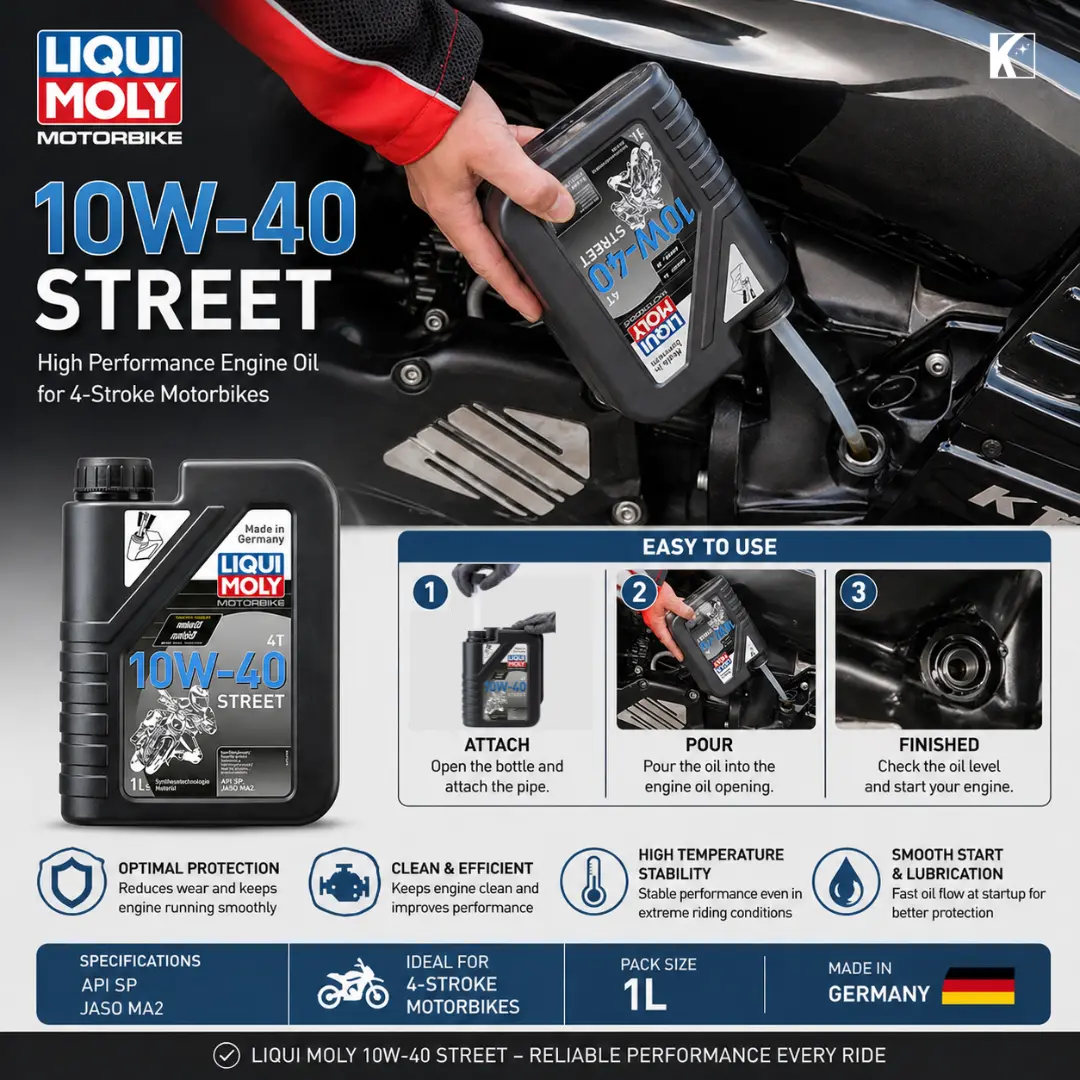 Liqui Moly Engine Oil 10W40 Street 3
